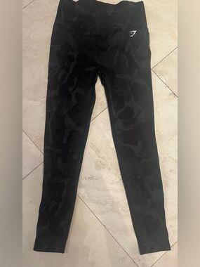 Black Subtle Camo Leggings